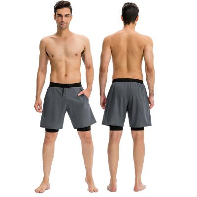 China Hot Selling Fake QUICK DRY 2 Pcs Sets Summer Basketball Running Shorts With Pockets Tracksuits Sports Men Use For Meicofy for sale