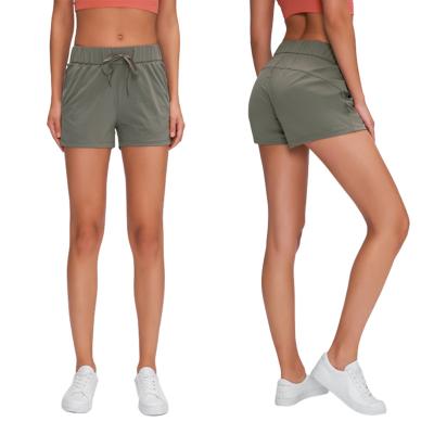 China Soft And Lightweight HOPEUP Yoga Breathable Short Set Active Wear Fitness Shorts for sale