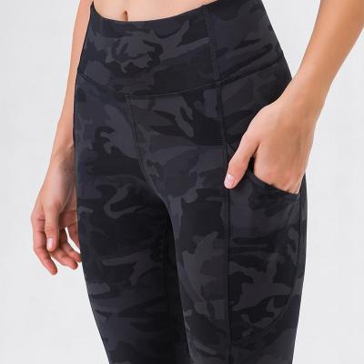 China HOPEUP Breathable Yoga Clothing Fitness Pants Running Tights Pockets Fitness Gaiters for sale