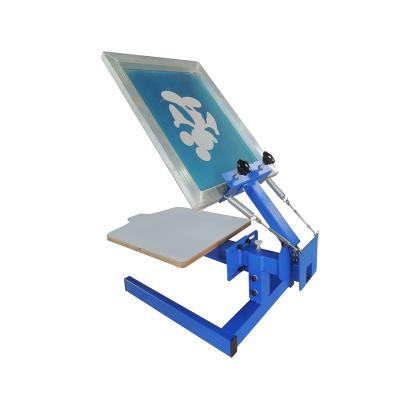 China Fabric Printer Manual Flat Surface DIY Printer DIY Single Color 1 Station Hand Screen T-shirt Clothes Direct Printing Machine for sale