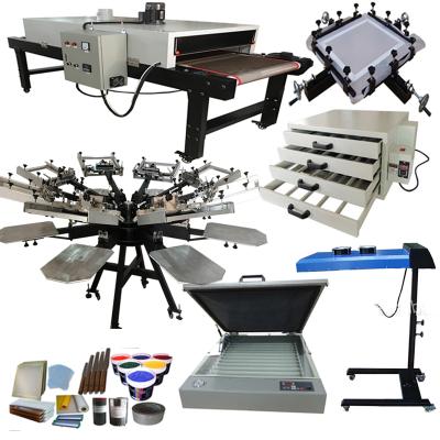 China Fabric Printer NS808-HD 8 Color Flat Screen Printer Type and 5 Years Warranty Screen Printing Machine Sets for sale