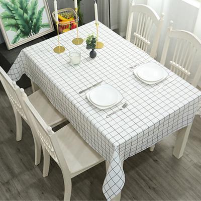 China Waterproof Nordic Tablecloth Oil Wash PVC Web Celebrity Tablecloth Office Statistical Institute Students Tea Table Mat Cloth Writing for sale