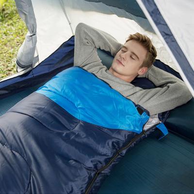 China Outdoor Camping Universal Adult Four Season Envelope Type Sleeping Bag Adults Single Double Winter Thickened Cold Insulation Down Cotton for sale