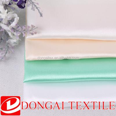 China Other wholesale fluorescent satin /dull stretch satin fabric for wedding dress/pajama for sale