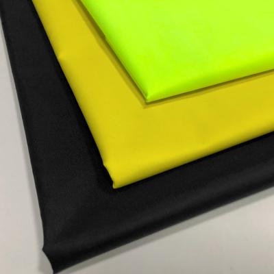 China Fluorescent 210T Nylon Taffeta Fabric Waterproof With PU Coating For Jacket for sale