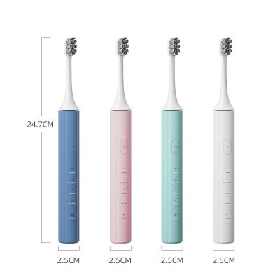 China 2022 Dupont Manufacture USB OEM Adult Automatic Whitening Rechargeable Customized Electric Toothbrush for sale