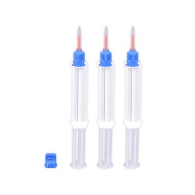 China Teeth Whitening Accelerate Whitener Mix Head High Efficiency Teeth Whitening Gel Bleach Dual Barrel Syringe for sale