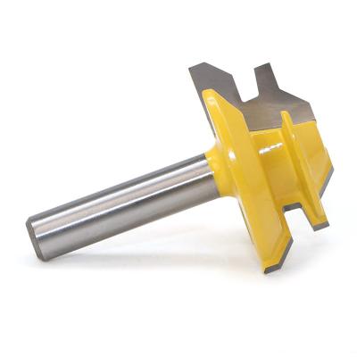 China 1/2 Handle Woodworking Tool Eco-friendly Jagged Cutter Milling Cutter Line 45 Degree Right Angle Tenon Cutter for sale