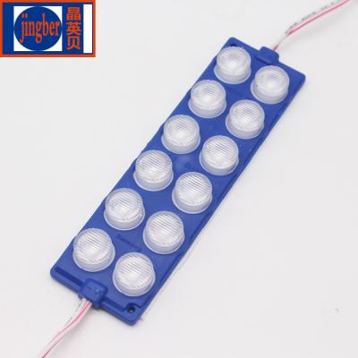 China INGAN 12leds 13640 smd 3030 6w led module aluminum board for light box led injection module with lens waterproof backlight DC12V 24v for sale