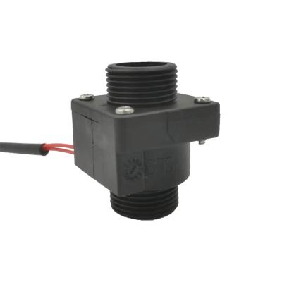 China Nylon+Glass Fiber/Copper Water Flow Switch G 3/4 Flow Sensor Switch DC 5V-24V Plastic Nylon Water Flow Ccontrol Switch for sale