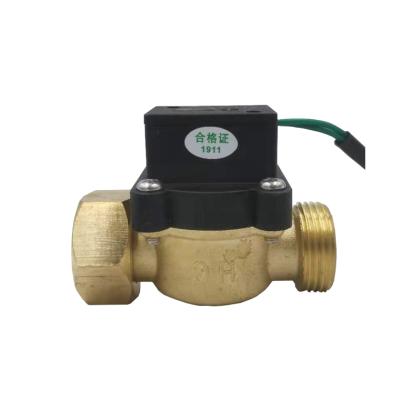 China High precision pulse signal control water flow switch 3/4 water heating control pump witch brass control for sale