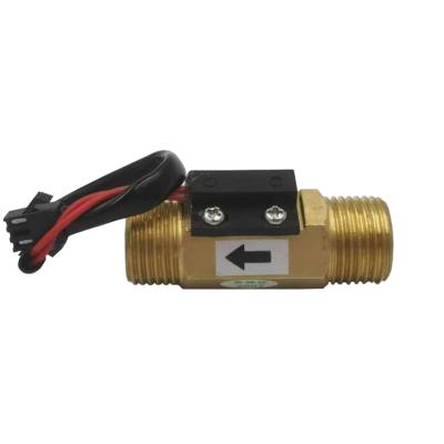 China Water Flow Brass Magnetic Switch 4 Point Gauge DC 5V Automatic Control Water Flow Sensor Switch for sale