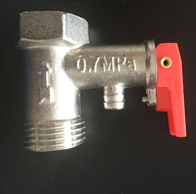 China General Customized Forged Male Thread Pressure Relief Valve G1/2 Water Heater Safety Valve for sale