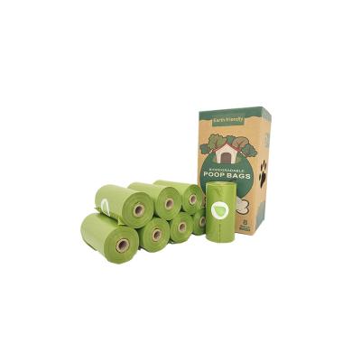 China Potaroma Sustainable Dog Poop Bags 8 Rolls Leak Proof Doggie Bags For Dog Compostable Poop Bag for sale