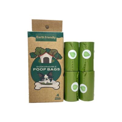 China Eco Viable Biodegradable Cornstarch Pet Cat Waste Poop Bag Friendly Non-Toxic Pet Waste Bag for sale