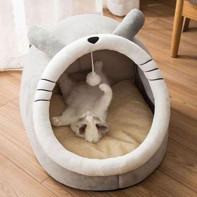 China Breathable Pet Bed Cushion Dropshipping Dog Donut Bench Waterproof Fluffy Pet Cats Bed Dog Fur Removable Pet Cushion for sale