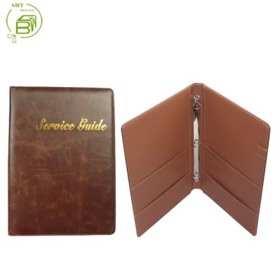 China High Quality Durable PU Leather Hotel Products 10F-2 Menu Cover for sale