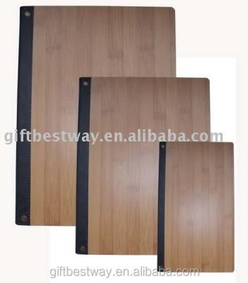 China Brown Wooden Check Cover Wooden Stand 901 Menu Cover for sale