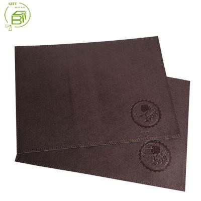 China Low Price Viable High Quality Restaurant PU Leather Table Mat for sale