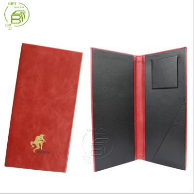 China High quality restaurant serving restaurant hotel leather bill folder cheap bill presenter for sale