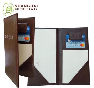 China Restaurnts Leather Folder Check Presenter Cheap Restaurnts Cafe Restaurant Bill Presenter for sale