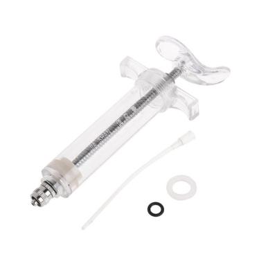 China Luer-lock Adapter 30mL Veterinary Plastic Steel Auto Injection Syringe For Cattle Sheep Pig Poultry for sale