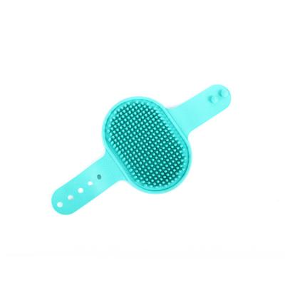 China Wholesale Pet Dog and Cat Hair Cleaning Brush Small Pet Bath Massager Rubber Comb Pet Shampoo Brush Cleaning Tools for sale