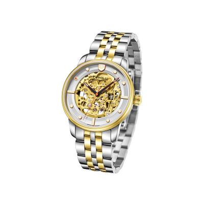 China Wholesale 316L Stainless Steel Skeleton Waterproof Men's Wholesale Logo Luxury 50m Cavity Water Resistant Custom Automatic Movement Mechanical Watch for sale