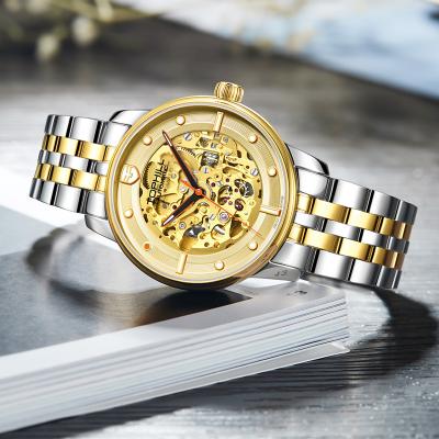 China Wholesale 316L Stainless Steel Skeleton Waterproof Men's Wholesale Logo Luxury 50m Cavity Water Resistant Custom Automatic Movement Mechanical Watch for sale