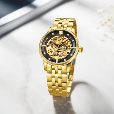 China Wholesale 316L Stainless Steel Skeleton Waterproof Men's Wholesale Logo Luxury 50m Cavity Water Resistant Custom Automatic Movement Mechanical Watch for sale