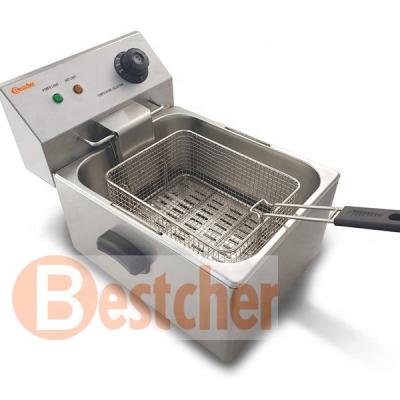 China All stainless steel BESTCHER EQUIPMENT 8L 3250W HIGH QUALITY ELECTRIC DEEP FRYER SUPPLY CE,ROHS,IEC,SAA for sale