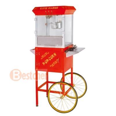 China With LED lamp BESTCHER ELECTRIC COMMERCIAL CATERING EQUIPMENT popcorn machine with cart, CE, ROHS, IEC, SAA for sale