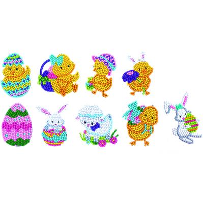 China Modern Children Little Duck Animal Diamond Art Yellow Diamond Painting Sticker Set DIY 5D Sticker Decoration Gift for sale