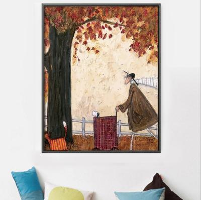 China Decorative Abstract Framed Canvas Art Wall Art Impressionist Home Canvas Paintings Painting By Number For Adults for sale