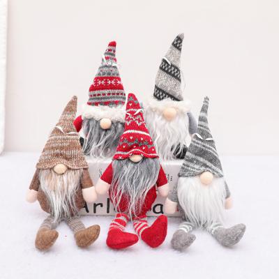 China Christmas tree decoration supplies Nordic plush faceless standing dwarf elf doll ornaments A98 for sale