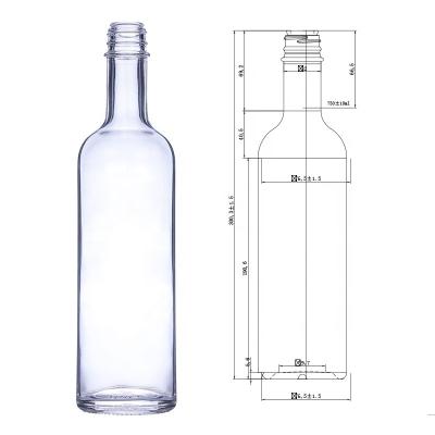 China Super Slim Low Flint 750ml Liquor Bottles Empty Glass Bottle Vodka Gin Rum Alcohol Whiskey Bottle for sale