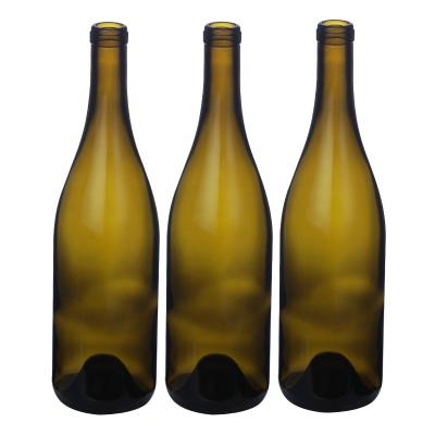 China Lift Hot Sale 750ml Empty Glass Wine Bottle Burgundy Bottle Syrahs Wine Bottle for sale