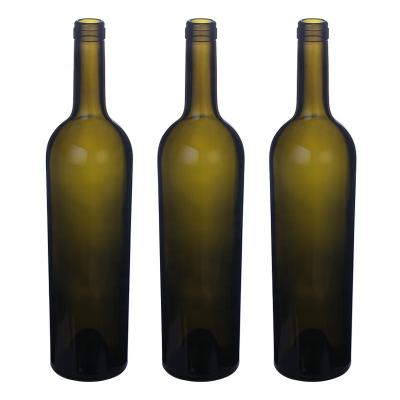 China Push Wholesale Customize Wine Bottle 750ml 780g Bordeaux Glass Bottle for sale