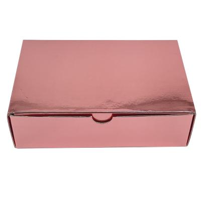 China China Design Pale Pink Disposable Free Custom Corrugated Paper Box For Women Skin Care/Cosmetic Packaging/Beauty Subscription Small Product for sale