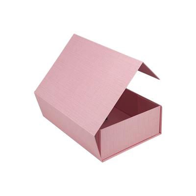 China China Logo Luxury Book Shaped Pink Recyclable Custom Rigid Cardboard Packaging Paper Magnetic Gift Boxes for sale