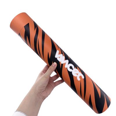 China Recyclable Biodegradable Recycled Custom Logo Made Cosmetic T Shirt Yoga Mat Pillow Round Kraft Paper Tube Box for sale