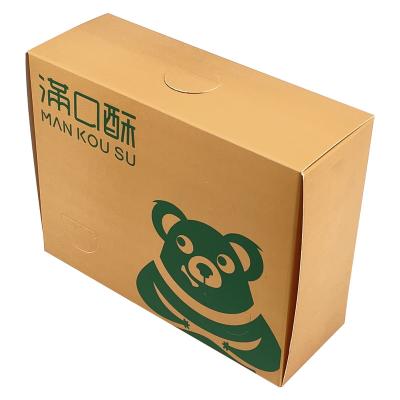 China Wholesale Disposable Logo Kraft Paper Boxes Disposable Custom Individual Prlcd Display Cake Donut Erecting Boxes Waterproof Kraft Paper 100 Pcs for sale