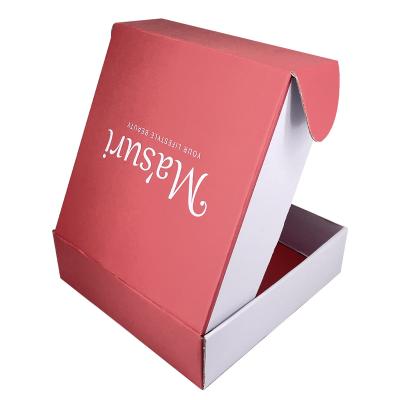 China Small Disposable Corrugated Cardboard Roses Make Up Shipping Mailer Box Fashion Custom Logo Printed Folding Rigid Paper Boxes for sale