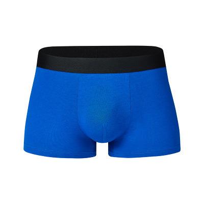 China Manufacturer Fashion Men Antibacterial Solid Color Knitted Cotton Mens Boxer Brief Underwear for sale