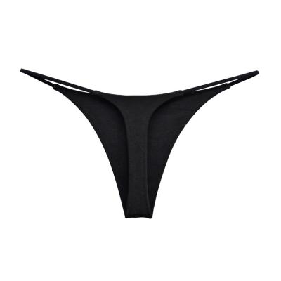 China Breathable Custom Design Sexy Ladies Panties String Bikini Strap Women Cotton Underwear Low Rise Tanga for sale