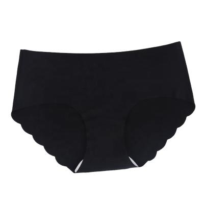 China Summer Soft Breathable Seamless One-Piece Sexy Ice Ladies Brief Underwear Women Comfort Silk Panties for sale