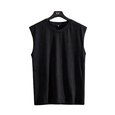 China Custom Made Summer Mens Tank Top Leisure Vest 100% Cotton Men's Sleeveless Vest QUICK DRY for sale