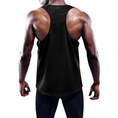 China Factory Price QUICK DRY OEM Care Men's Y Back Mesh Moisture Tank Tops Gym Wicking Sportswear For Men for sale