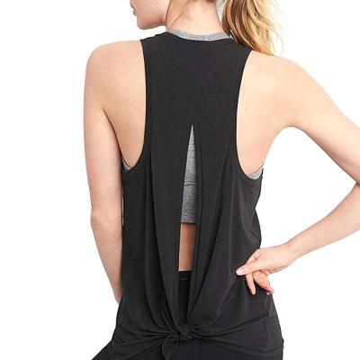 China OEM Breathable Plain Women Workout Tank Top Yoga Fitness Halterneck Vest Sexy Sleeveless Sporty Tops for sale