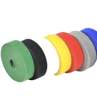 China Viable Back To Back Self-adhesive Hook And Loop Strap Nylon Injection Velcroes Straps Custom Hook Loop Strap for sale